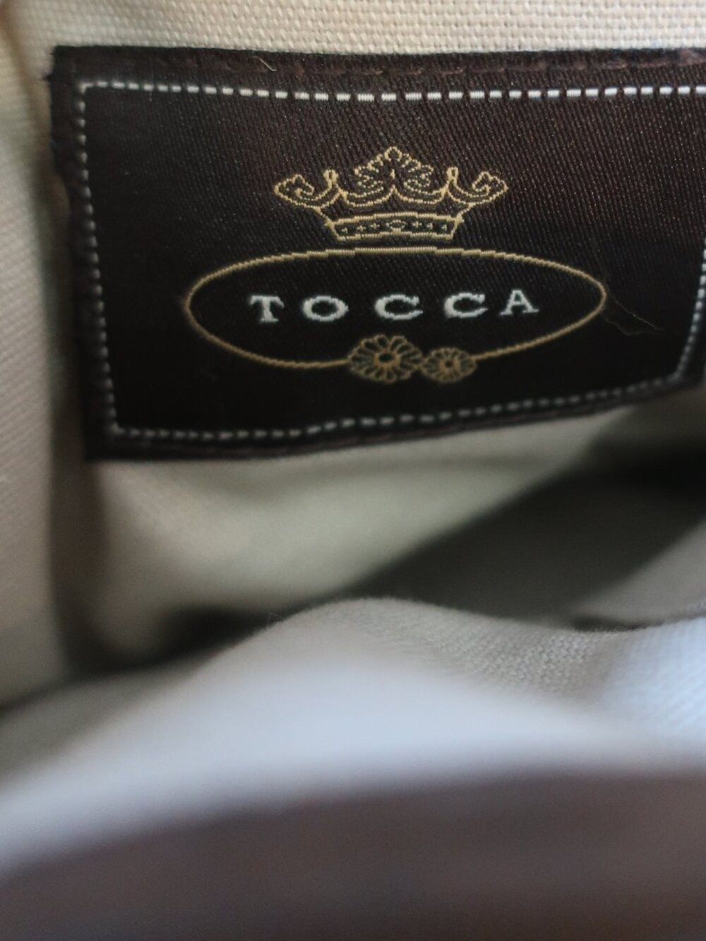 Womens Tocca Beige Straw & Leather Handbag - Picture 9 of 10